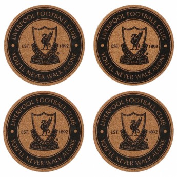 Liverpool FC подложки за чаши 4pk Cork Coaster Set