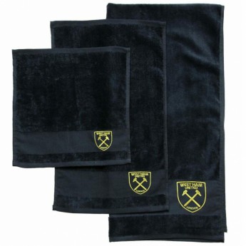 West Ham United комплект кърпи 3pc black