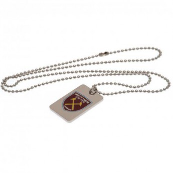 West Ham United колие с висулка куче Enamel Crest Dog Tag & Chain