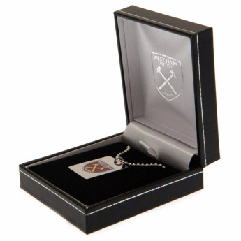 West Ham United колие с висулка куче Enamel Crest Dog Tag & Chain