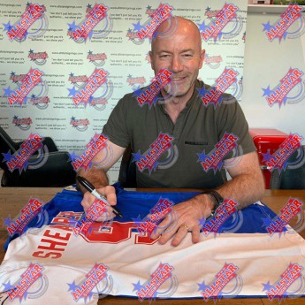 Легенди фланелка с рамка Shearer 1994-1995 Signed Shirt (Framed)