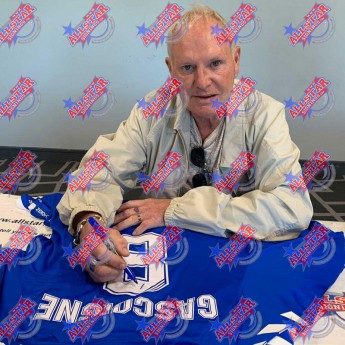 Легенди фланелка с рамка Gascoigne 2019-2020 Signed Shirt (Framed)