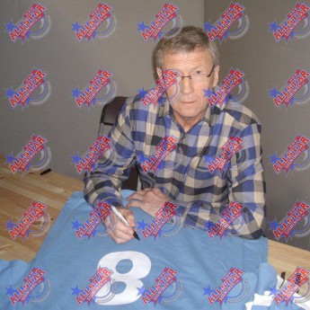 Легенди футболна фланелка Manchester City Bell retro Signed Shirt