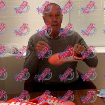 Легенди футболна обувка с рамка Hurst Signed Boot (Framed)