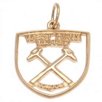 West Ham United златна висулка 9ct Gold Pendant Crest