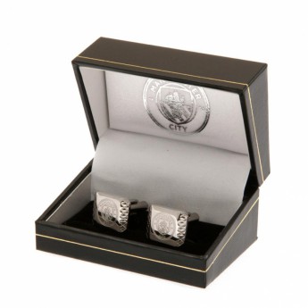 Manchester City копчета за ръкавели Stainless Steel Cufflinks PT