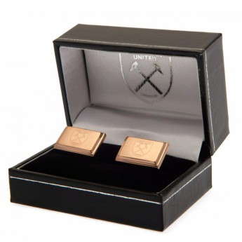 West Ham United копчета за ръкавели Rose Gold Plated Cufflinks
