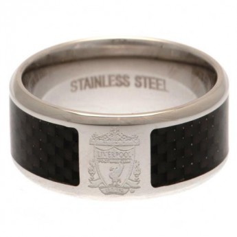 Liverpool FC пръстен Carbon Fibre Ring Large