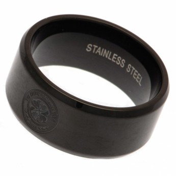 Celtic FC пръстен Black IP Plated Ring Small