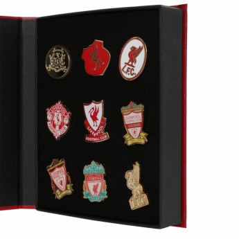 Liverpool FC комплект значки 9pc Retro Crest