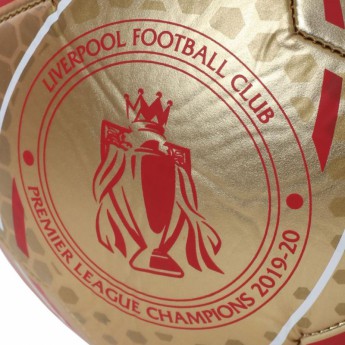 Liverpool FC футболна топка Premier League Champions Gold Signature Football - Size 5