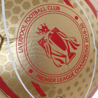 Liverpool FC футболна топка Premier League Champions Gold Signature Football - Size 5