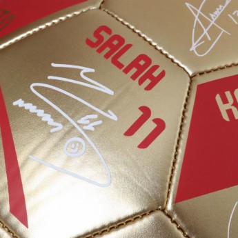 Liverpool FC футболна топка Premier League Champions Gold Signature Football - Size 5