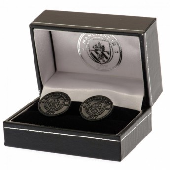Manchester City копчета за ръкавели Black IP Cufflinks