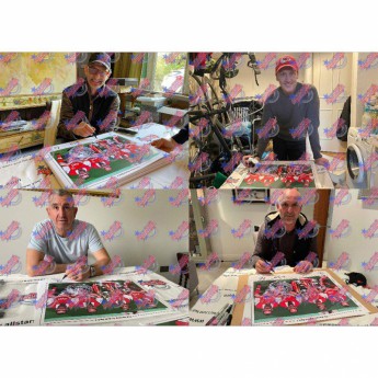 Легенди картина в рамка Famous Back 4 Signed Framed Print