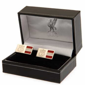 Liverpool FC копчета за ръкавели Stainless Steel Stripe Cufflinks