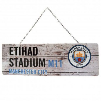 Manchester City метален знак garden sign