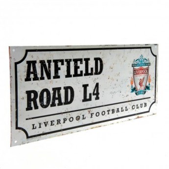 Liverpool FC табела за стена street sign retro
