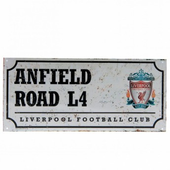 Liverpool FC табела за стена street sign retro