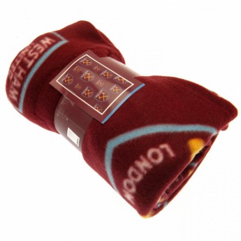 West Ham United поларено одеяло fleece blanket mc