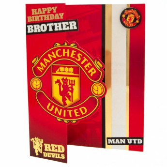 Manchester United пожелание Birthday Card Brother