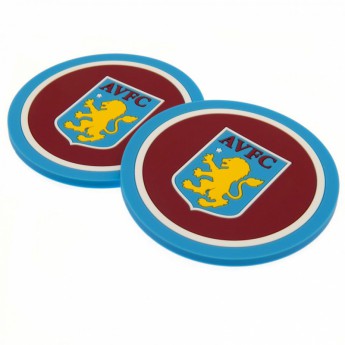 Aston Villa комплект подложки за чаши 2pk Coaster Set