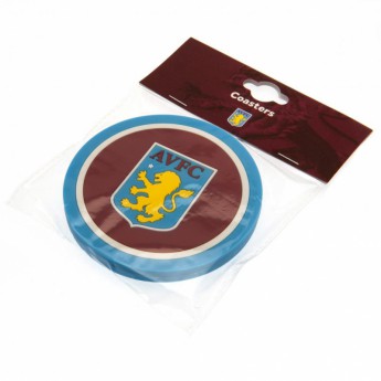 Aston Villa комплект подложки за чаши 2pk Coaster Set