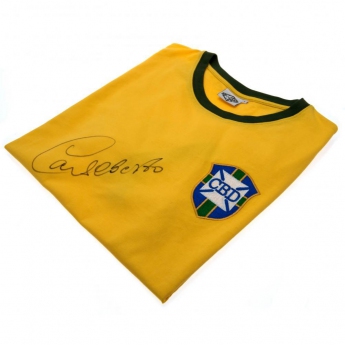 Легенди футболна фланелка Brasil Alberto Signed Shirt