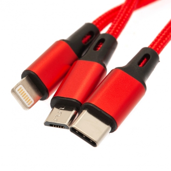 Liverpool FC кабел за зареждане 3 in 1 charging cable
