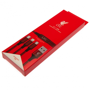 Liverpool FC кабел за зареждане 3 in 1 charging cable