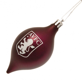 Aston Villa топки за коледна елха 3pk vintage baubles
