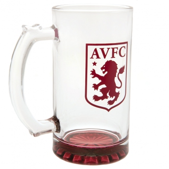 Aston Villa стъклена чаша stein glass tankard
