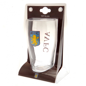Aston Villa пинта tulip pint glass