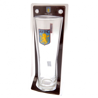 Aston Villa пинта tall beer glass