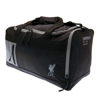 Liverpool FC чанта през рамо black and silver holdall