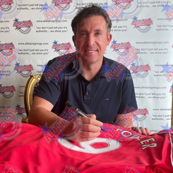 Легенди фланелка с рамка Liverpool FC 2001 Fowler Signed Shirt (Framed)