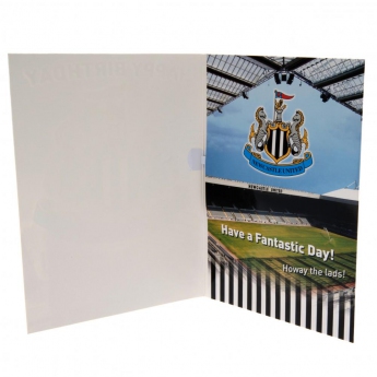 Newcastle United картичка за рожден ден musical birthday card