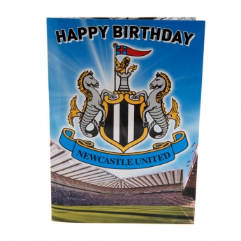 Newcastle United картичка за рожден ден musical birthday card