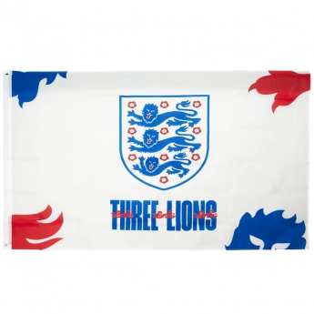 Футболни отбори знаме England FA Flag 3 Lions