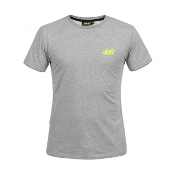 Valentino Rossi мъжка тениска grey logo VR46 yellow Core