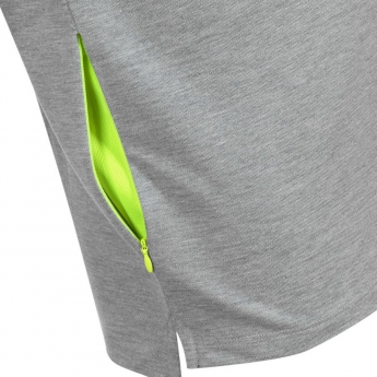 Valentino Rossi мъжка поло тениска grey logo VR46 yellow Core