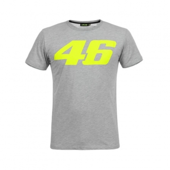Valentino Rossi мъжка тениска grey VR46 yellow Core