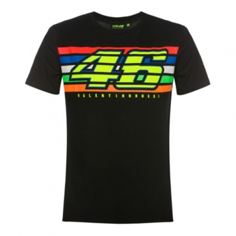 Valentino Rossi мъжка тениска black Classic (Stripes) 2019