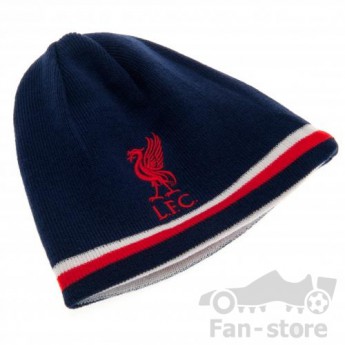 Liverpool zimní čepice red and blue