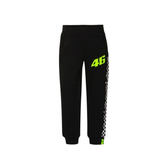 Valentino Rossi детски спортни панталони VR46 - Classic black 2020