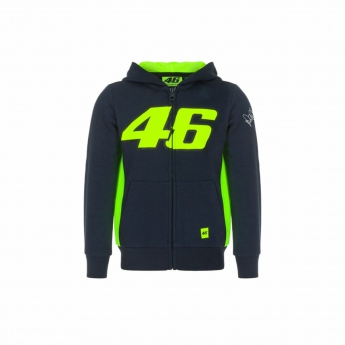 Valentino Rossi детски суитшърт с качулка VR46  -  Classic black 2022