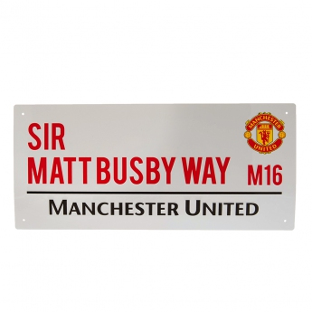 Manchester United метален знак Street Sign MB
