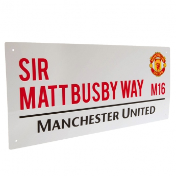 Manchester United метален знак Street Sign MB