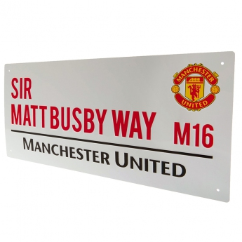Manchester United метален знак Street Sign MB