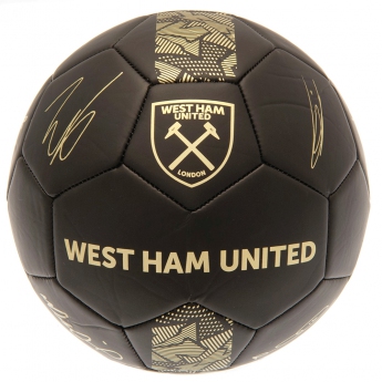West Ham United футболна топка Signature Gold PH size 5